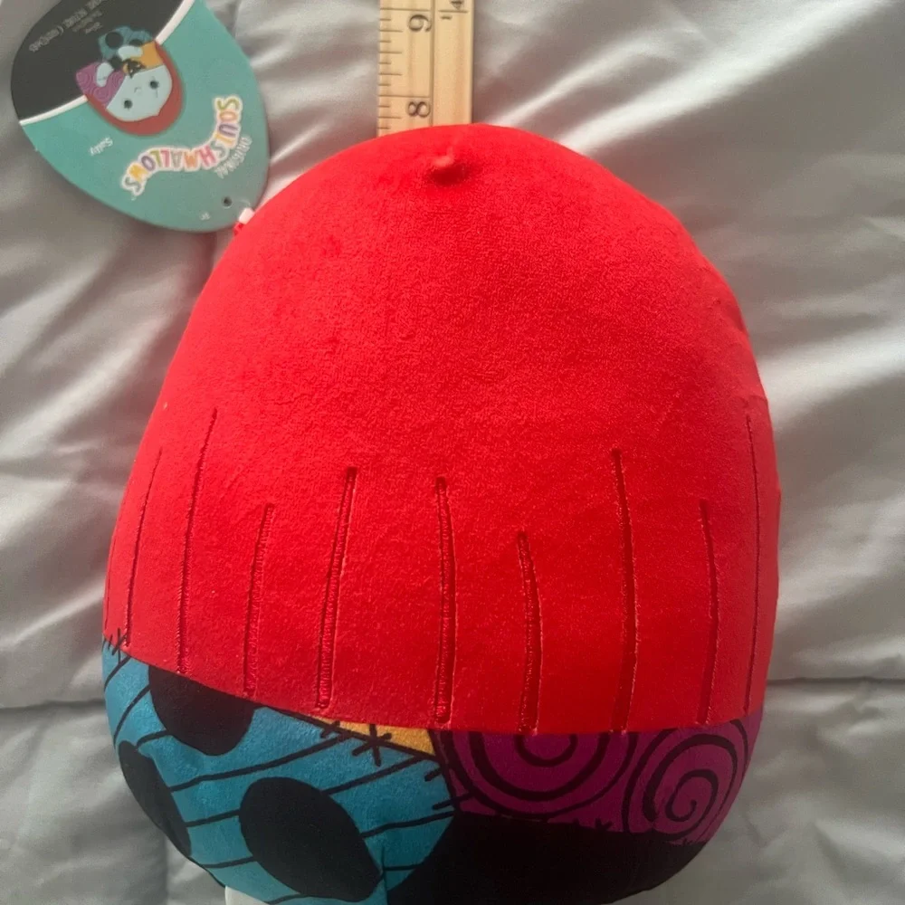 Squishmallow Colorful Plush Sally Doll with Cat, Nightmare Before Christmas